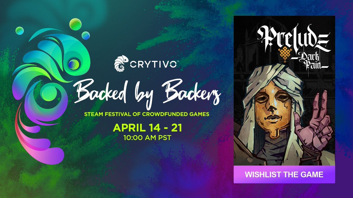 The Backed by Backers event is live on Steam! 🎉

Prelude Dark Pain is a project that was only made possible thanks to the support of our Backers.

This event is a tribute to all the amazing people who help great projects come to life!