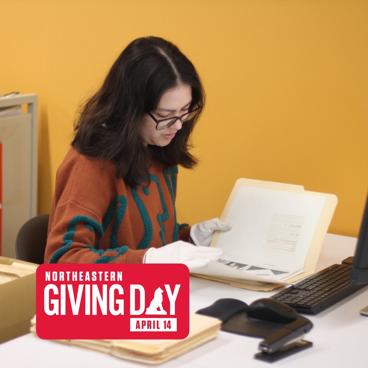 Northeastern University Library tweet media