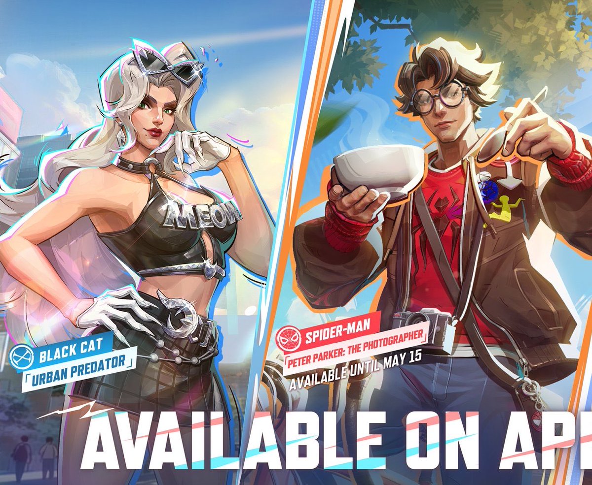 New Black Cat and Spider-Man Marvel Rivals skins have been revealed 

Available from Friday