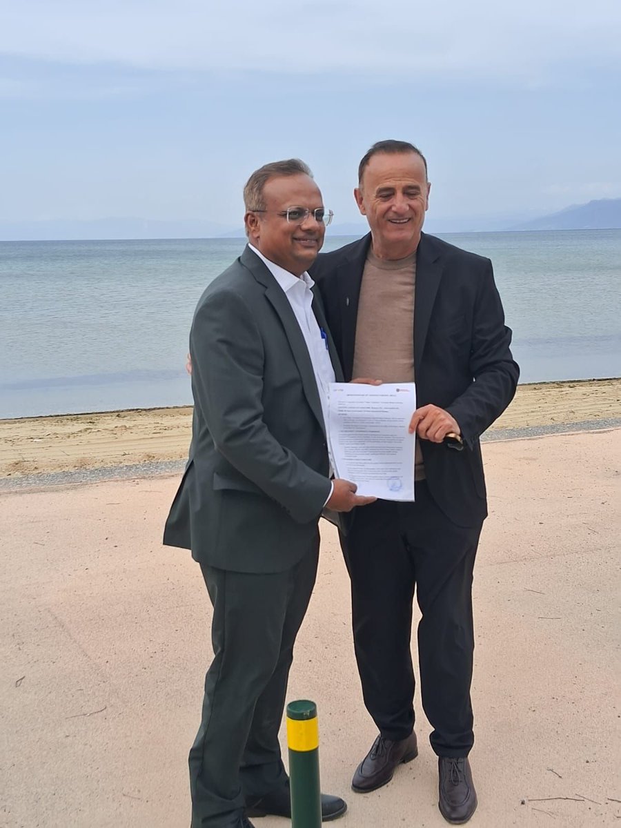 Airoi_inc's tweet photo. AIROI is proud to announce a landmark partnership with the Pogradec Municipal Corporation — a decisive leap toward large-scale climate action and sustainable transformation in the region. https://t.co/LnfFKInA8T