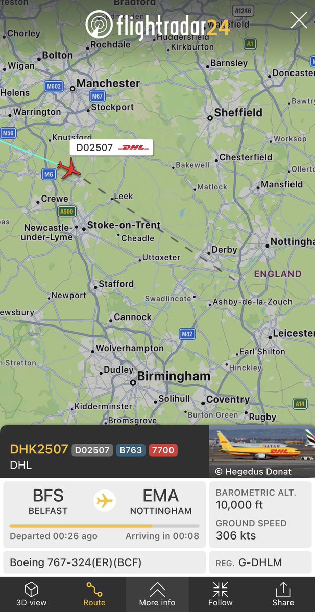 flightradar24's tweet image. #D02507 from Belfast to Nottingham squawking 7700 on descent into Nottingham. 
fr24.com/DHK2507/3f38b3…