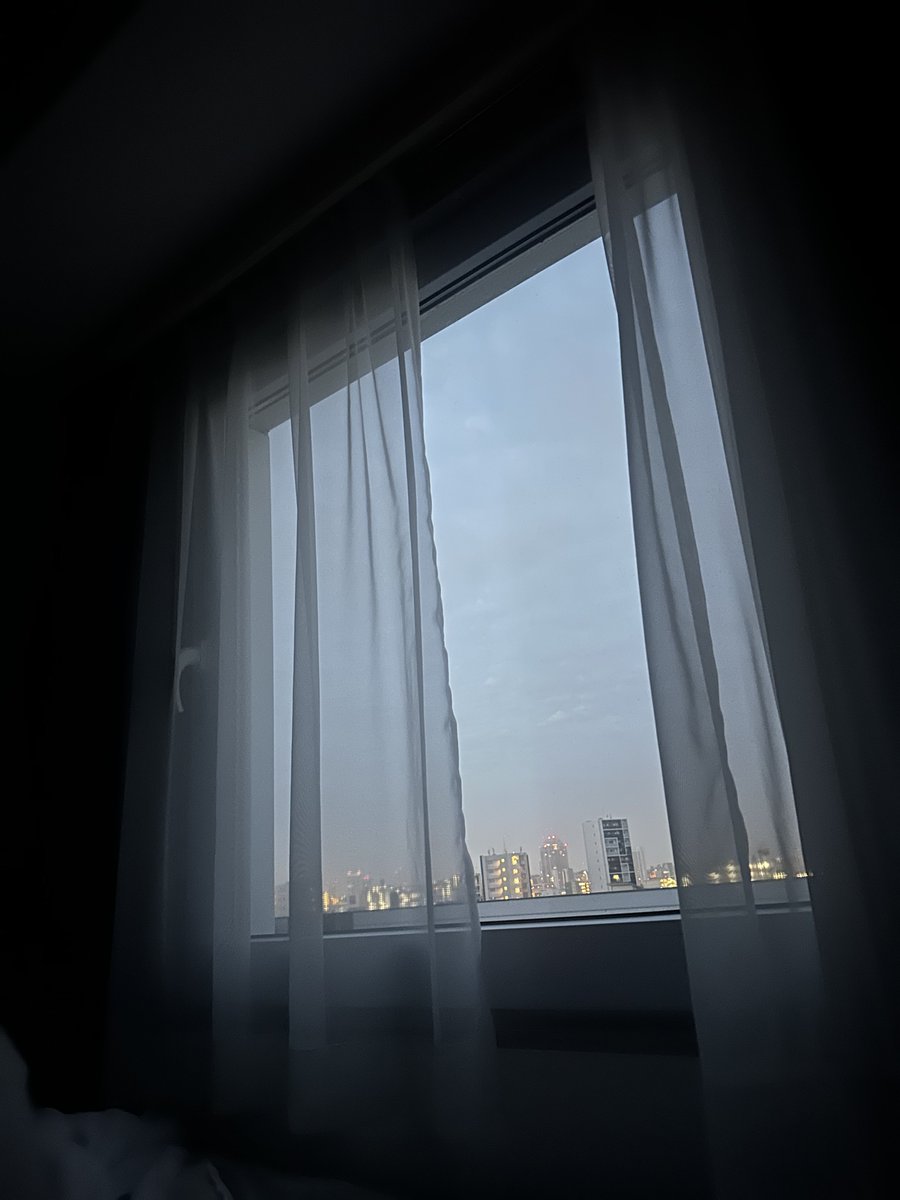 ホテルにチェックインしてから一度眠ってしまい、夜中に目が覚めて今これ