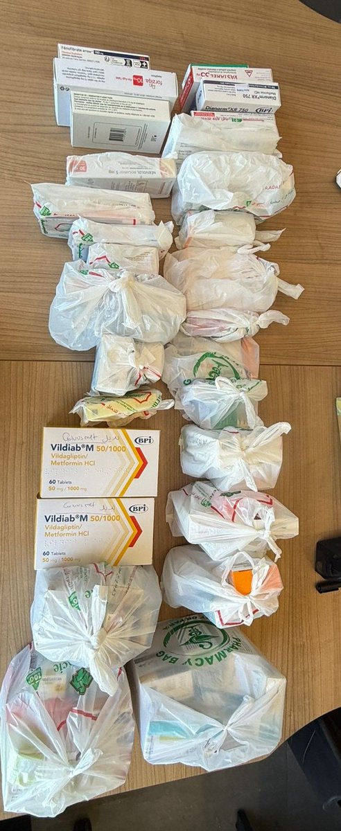 political_aya__'s tweet photo. After the April 8 terrorist campaign conducted by the "israeli" enemy across Lebanon, movements became more restricted, but the initiatives to help the displaced did not stop.
Especially after the countless massacres the enemy continues carrying out every day, supporting our people becomes more dire.
Below are some of the meds that were provided to several displaced patients after April 8, and efforts to support them are ongoing.
We are now also collecting funds for another school in Beirut housing displaced people. The goal is to raise at least $600 to cover their meds, baby formula, and diapers.
If you'd like to contribute, please send through TapTap Send or Whish to Dana Jarmaki +961 76 024 134. Please share🙏🏻
If you have any questions, please leave a comment and I'll send you a DM. Thank you all!