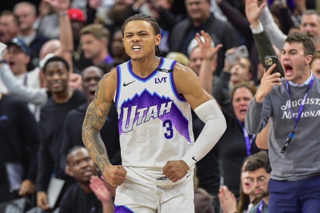 JazzLead's tweet image. Keyonte George Breakout Season🔥

▫️23.6 PPG
▫️3.7 REB
▫️6.1 AST
▫️1.1 STL
▫️45.6 FG %

Will he be an All Star next season?
#TakeNote