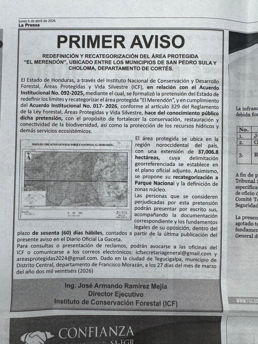 Esperamos que no y espero que haya alguien que se aponga a la nueva redefinición de la zona de reserva del Merendon. 

Todo diputado que vote a favor de dicha redefinición sobre sus espaldas caerá el gran daño que le harán al merendon.