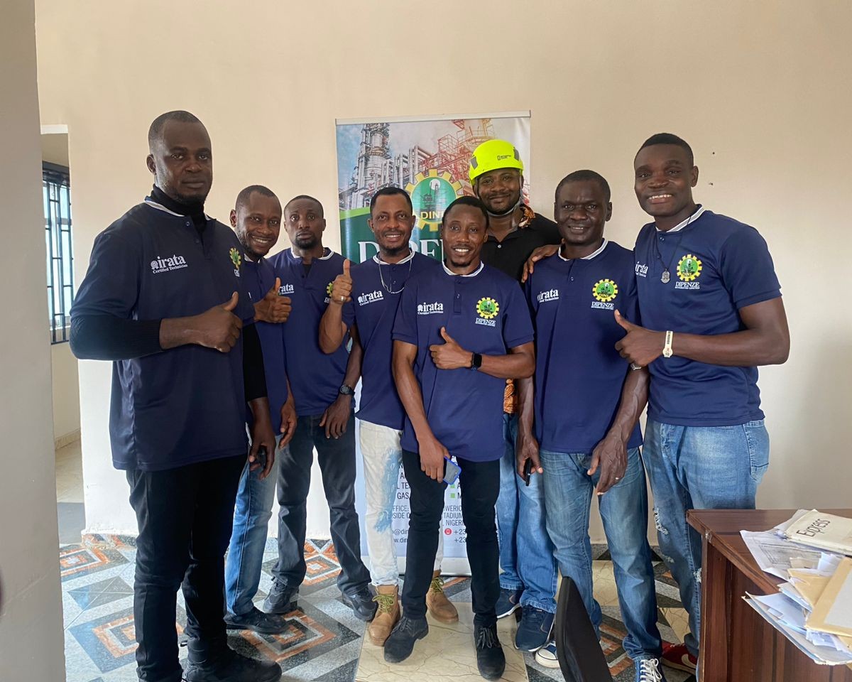 DipenzeNigeria's tweet photo. Day 3: Dipenze Integrated Nigeria Limited.
Congratulations to our newly assessed Irata technicians. Thank you for trusting Dipenze. We wish you success in your careers!
#IrataAssessment #RopeAccess #AprilBatch'A' #Dipenze https://t.co/0M5HhuUZ5S