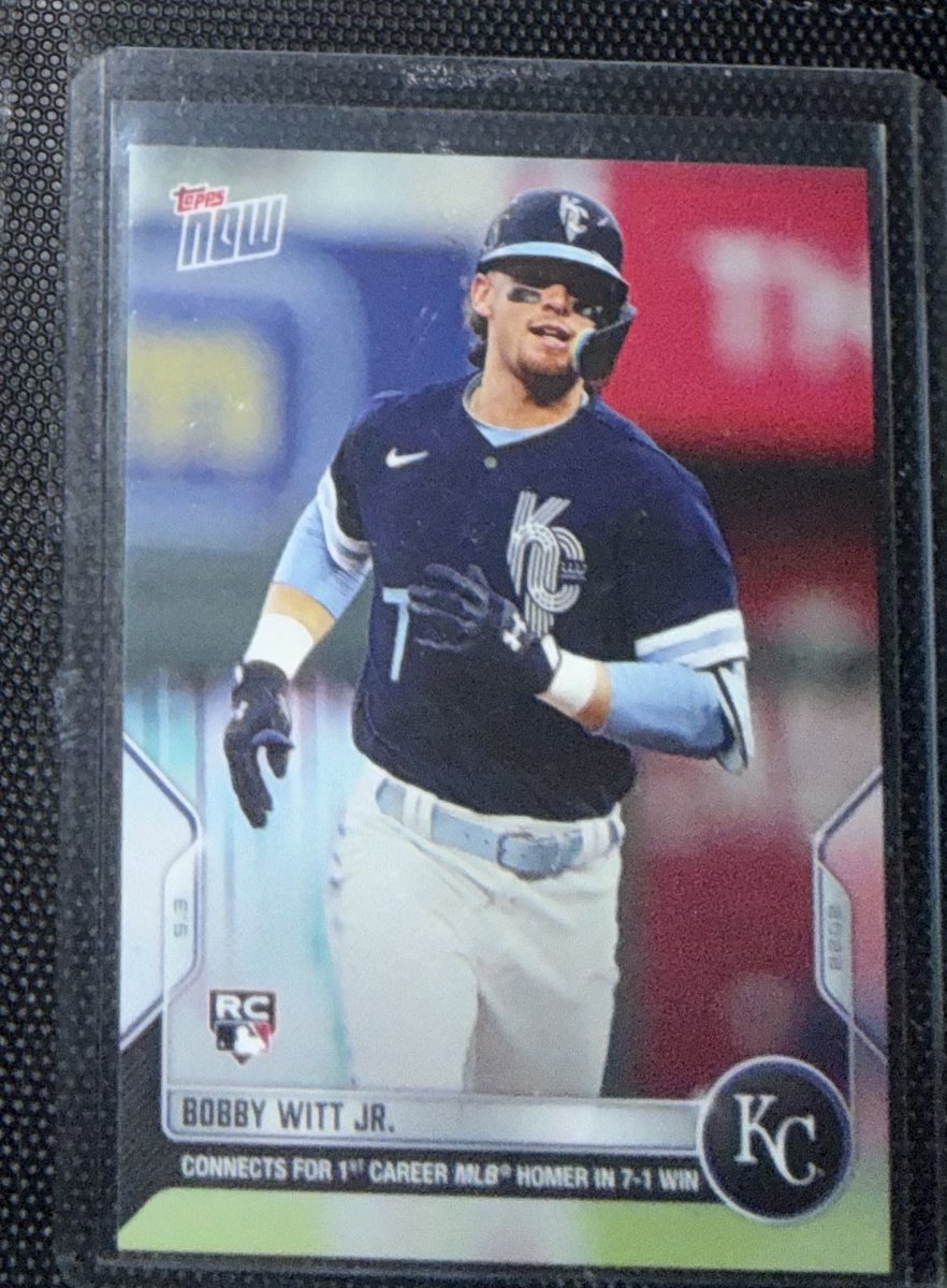 Swetnamaste's tweet photo. Random card of the day- Bobby Witt Jr!  Not usually a big Topps Now guy but had to get this one. Now we just need to not waste his prime! https://t.co/yHSpfqXDzE