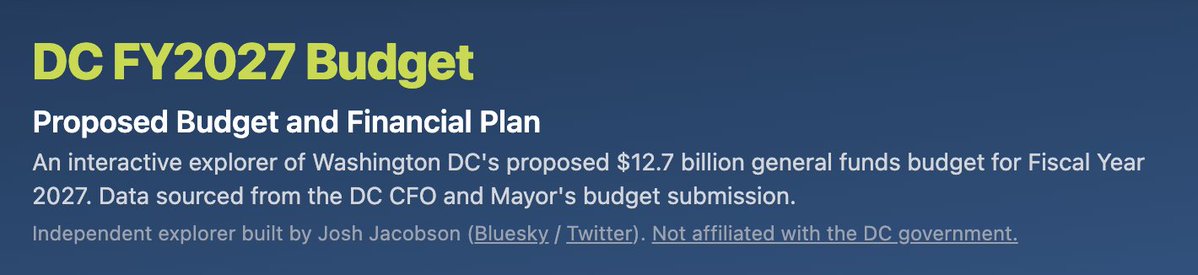 The Mayor's proposed FY2027 budget is public ... as a stack of PDFs most people don't want to search through, cross-reference, or analyze. This annoyed me last year, so this year I prepped something that is easier to go through.