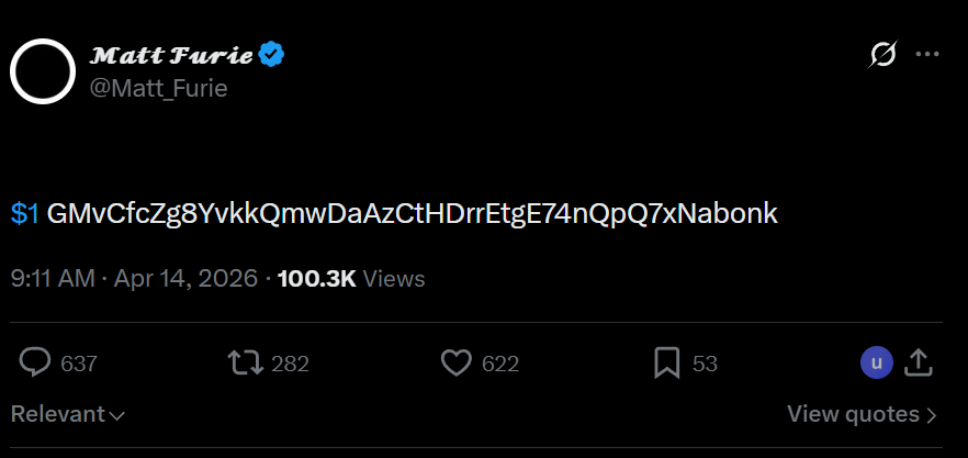 1coinonsolana's tweet image. Chill guys, @Matt_Furie claimed fees, we're sure to moon now

$1