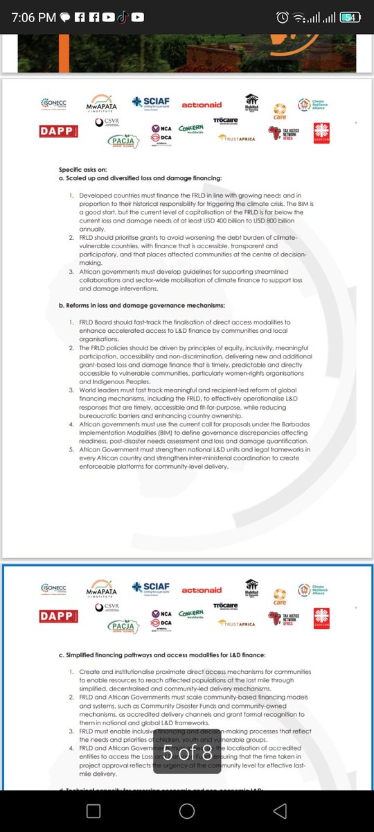 cisonecc_malawi's tweet photo. Africa has spoken.

At the 5th African Regional Conference on Loss and Damage (#LDConf2026), stakeholders shaped a shared agenda for fair and sustainable Loss &amp; Damage financing.

The Communiqué sets clear actions for Africa’s climate response.

Read more: https://t.co/toUnLzcEet https://t.co/d0eQCyRUy6