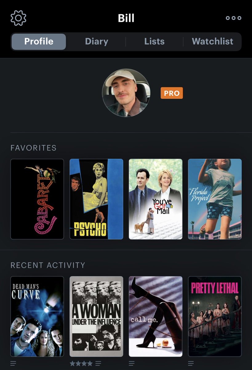 Bill_Hitt's tweet photo. Me + my letterboxd https://t.co/f1ifckMm38