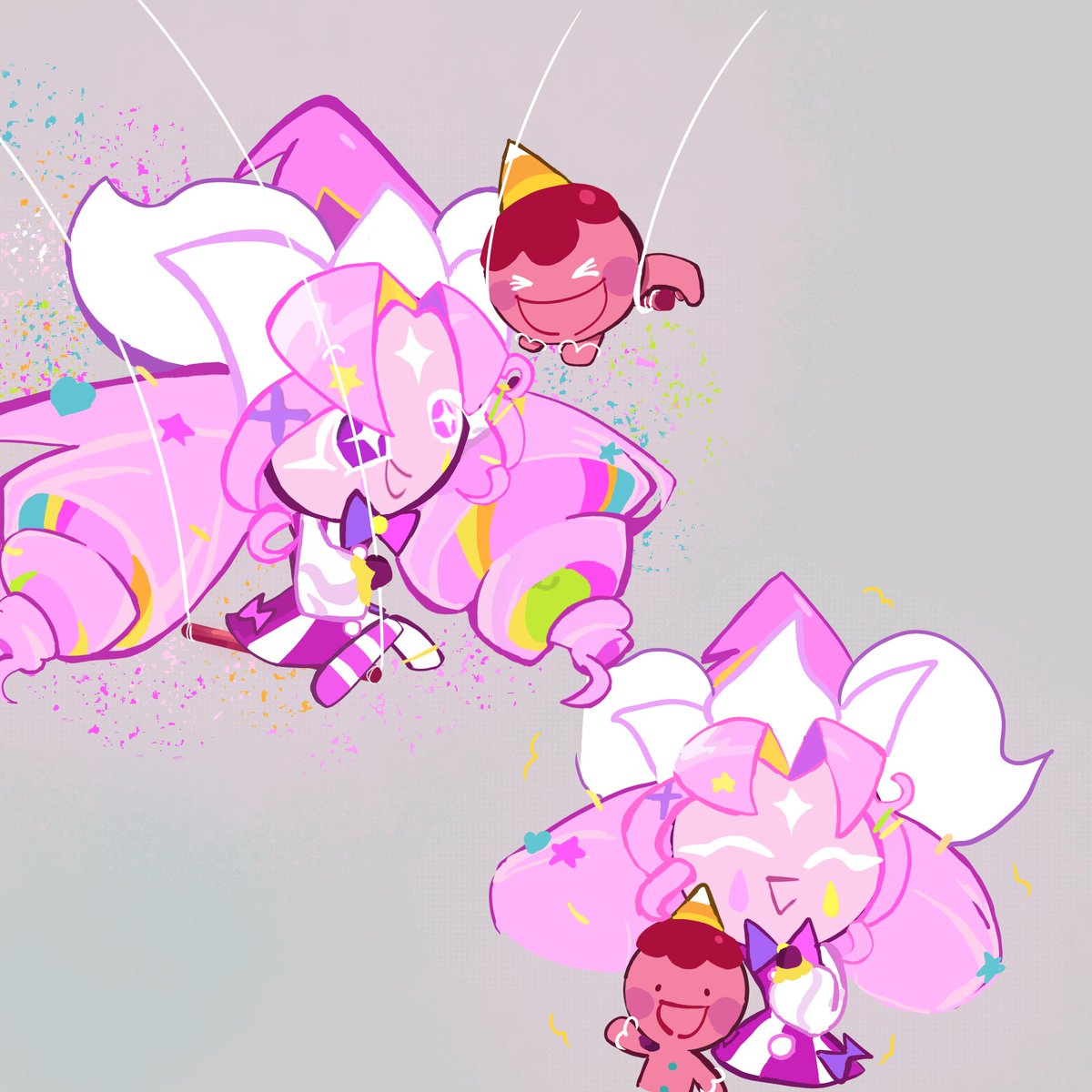 Sleppy5618's tweet photo. MAMA AND GİRL #crwc #crwcgiggles #cookierun #firstsprinklecookie  #cookierunwitchcastle https://t.co/WsrUnZ1IIc