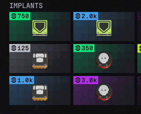 Invicta_D2's tweet image. For as awesome as today's Marathon update was balance change wise, I gotta say, I do NOT fuck with these new implant and shield designs😭