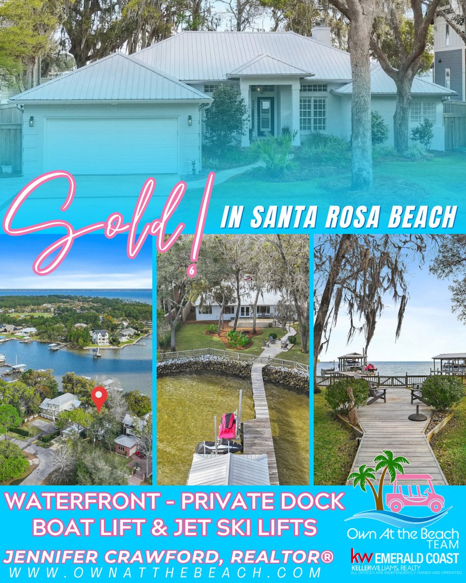 ownatthebeach's tweet image. 🌊 SOLD in Santa Rosa Beach!
Bayfront home with deep-water access, private dock + full renovation - gone.
Boater’s dream ✔️ Coastal living ✔️

🔗 ownatthebeach.com

#Sold #SantaRosaBeach #Waterfront #OwnAtTheBeach