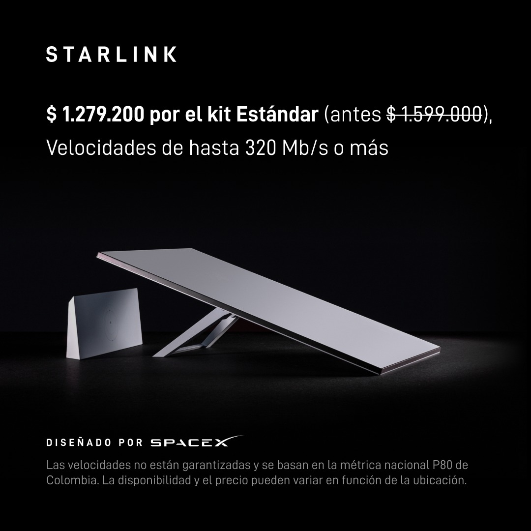Starlink's tweet photo. Starlink ofrece internet estable y de alta velocidad para streaming, videollamadas, juegos en línea y más. 

Haga su pedido en línea en menos de 2 minutos