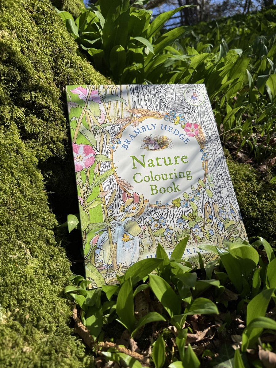 bramblyhedge_'s tweet image. The Brambly Hedge Nature Colouring Book… always ready for some real-time spring colour matching.