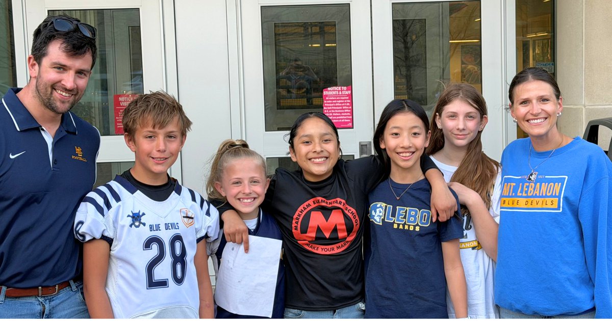 MTLSD's tweet photo. Leading with confidence! Thank you to Markham Elementary students for opening this week's Board of School Directors meeting with the Pledge of Allegiance! https://t.co/AnbuEAwUpn