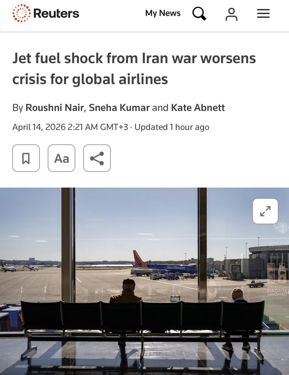 Zeyad_jehani's tweet photo. 🚨✈️ عاجل

بسبب تصاعد الحرب الأمريكية الإيرانية…
قطاع الطيران يدخل في أسوأ أزمة وقود منذ سنوات ⛽️🔥

شركات طيران عالمية تدرس:
- إلغاء بعض الرحلات
- أو رفع الأسعار بشكل كبير

⚠️ انتبه لا تستعجل بالحجز الدولي .. واضح انها سنة السياحة الداخلية بأمتياز 🔥 ودول العالم كلها بتعوض خسايرها من خلال قطاع السياحة والسياح بالصيف