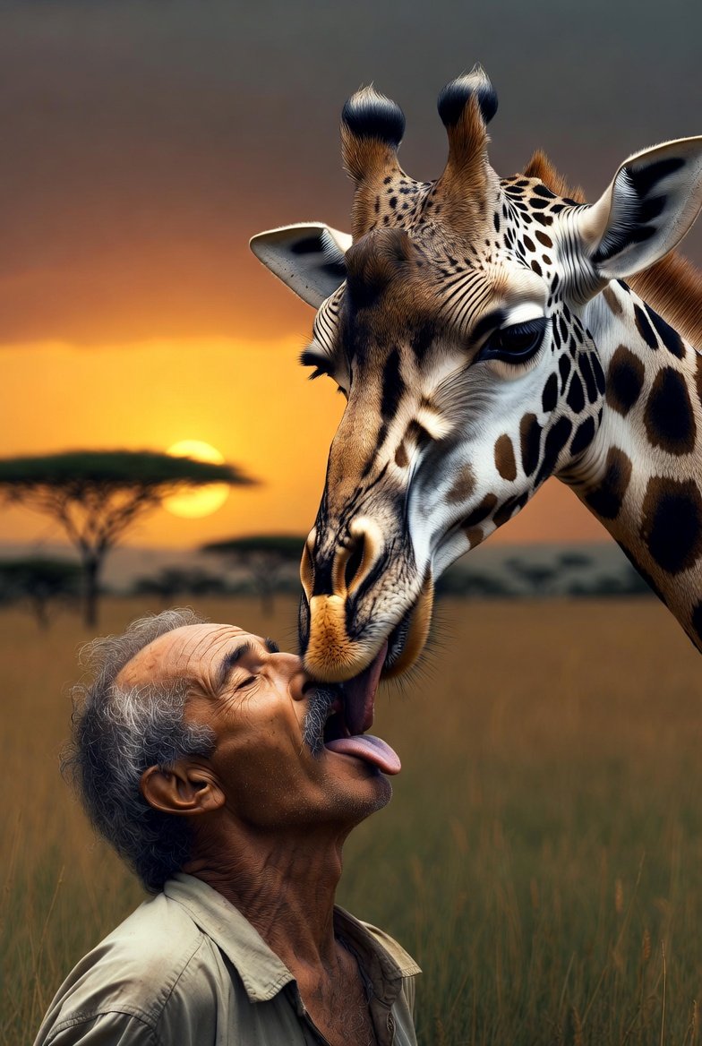 Il mio anziano collega ha trovato la fidanzata durante un safari in Africa.