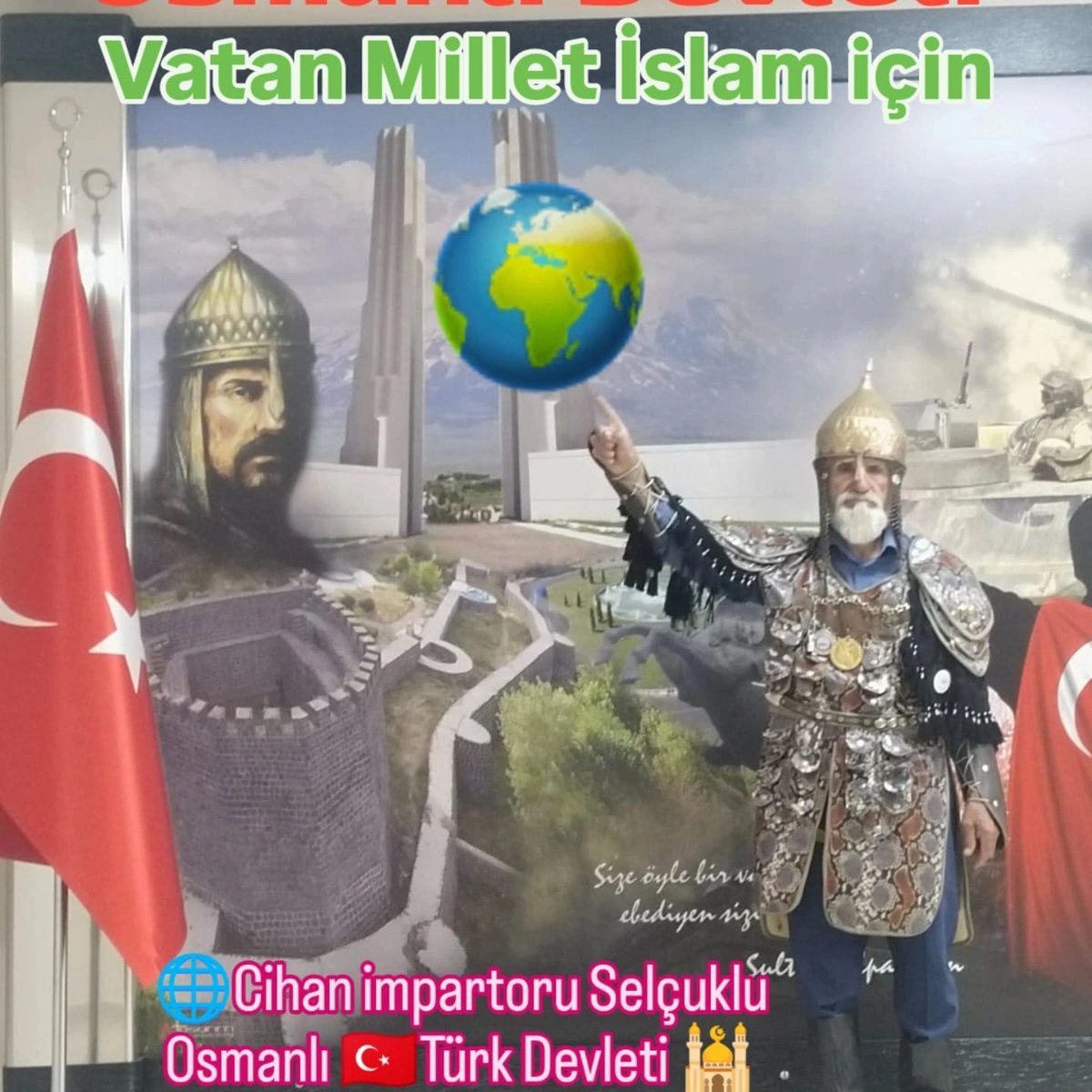 🌏🌎🌍🌐🕌🇹🇷💪 Evet Okey Vatan Millet Devlet İslâm Bayrak İçin Evet Okey
