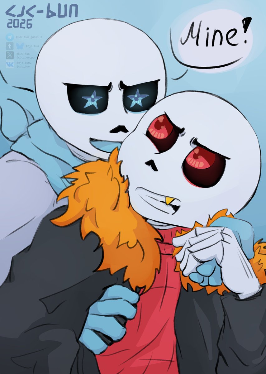 cjc_bun_pg's tweet photo. I wanted to redraw a work from almost 6 years ago. What do you think? 14 June 2020/14 April 2026

#Undertale_AU #UnderSwap #UnderFell #Swap_Sans #Fell_Sans #Blueberry #Red https://t.co/FDBmtfuI1T