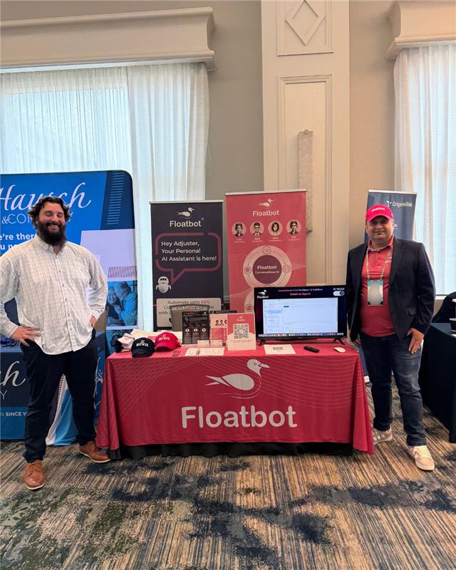 floatbot's tweet photo. 🎉 We are powered up and ready at @NAMIC 2026 Booth #T23! 

Stop by to meet the team and discover how our #AIAgents, #LISA and #ADDI, can streamline and automate your #claims operations.

Plus, we have some Floatbot swags waiting for you! 🧦🧢

#Floatbot #NAMIC #ClaimsConference https://t.co/hOIwSCDrIG