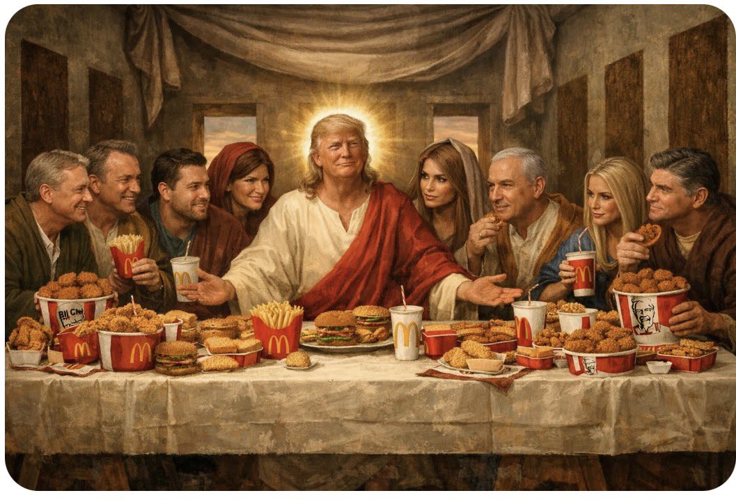 MarcYaffee's tweet photo. The last White House supper #trump https://t.co/dKtnlmPj2O