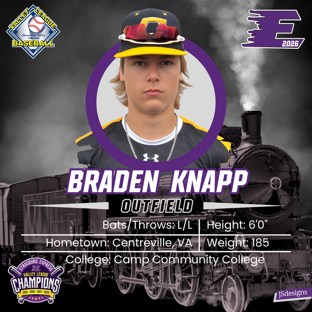 Welcome aboard to FR OF <a href="/braden_knapp/">Braden Knapp</a> from <a href="/pdc_baseball/">Camp Baseball</a>! Knapp is hitting .438 this spring with 35 R, 8 2B, 3 HR, 21 RBI, 22 BB vs. 21 K's, and 15 SB's!