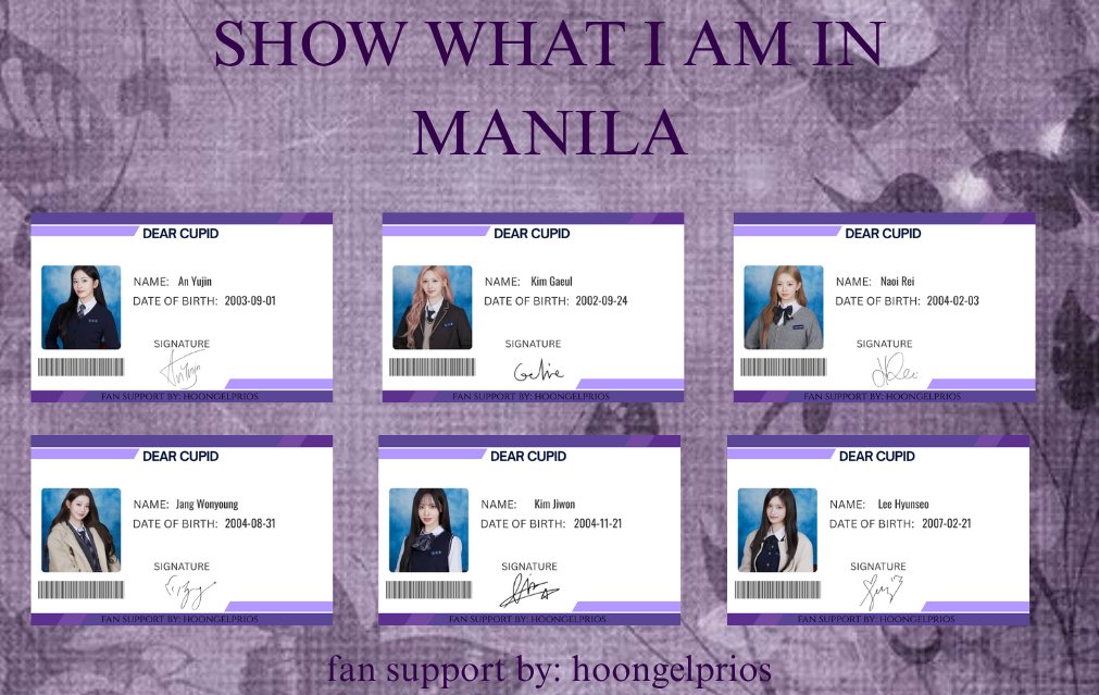 SHOW WHAT I AM IN MANILA TOUR
 — fan support by: <a href="/hoongelprios/">max ୨ৎ ENHYPEN IS 7</a> ♡

- time and loc tba
- mbf, rt &amp; like
- strictly 1:1, limited qty

open for trades and donations!!

#SHOW_WHAT_I_AM 
 #SHOW_WHAT_I_AM_in_Manila