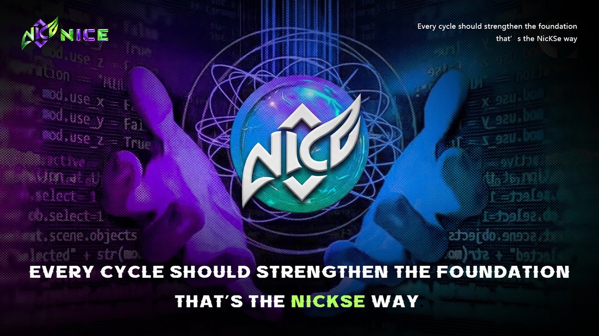 NICE_NicKSe's tweet image. Every cycle is a chance to build stronger foundations. ⚙️
That’s the NicKSe way — refine, evolve, and grow with every step. 🚀
#NicKSe #NICE #Web3 #DeFi #Build