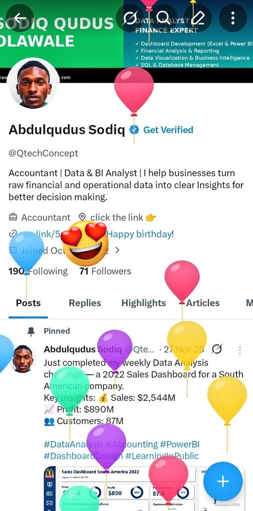 QtechConcept's tweet photo. It's my birthday 😊🎉

Kindly say a prayer for me🤲. https://t.co/q0C7RI3MdF