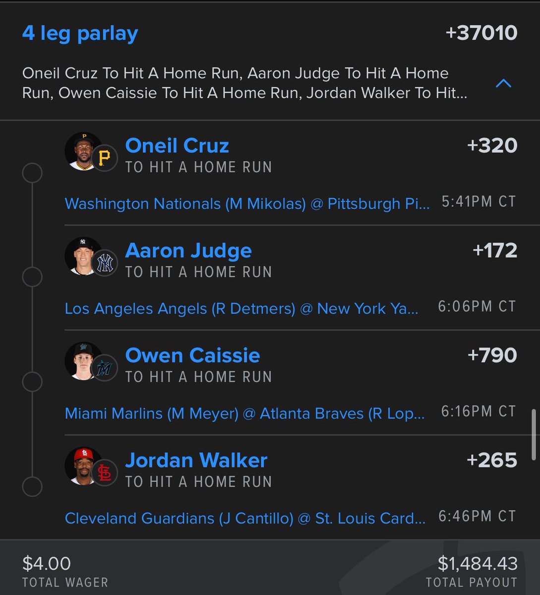 Mopar_Truck's tweet photo. Here’s a few of my 4 leg pairing I did based off @bbrownDTP stream today and his homerun sheets . I did something different and did Round robin each one so hopefully we get some decent results today . Ps make sure you play your straight bets 🤣🤣💪🏾💪🏾 good luck everyone!! https://t.co/rNZSNIPZ0E