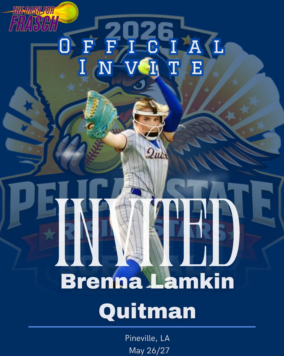 446Sports's tweet image. Another Invitee, another all-around player.
Congratulations to Quitman High School Softball's @brenbren_07 Brenna Lamkin.

Brenna is a quiet leader on and off the field. On the field she is able to play wherever Coach Justin Dodson needs her.  Brenna is a Rising Star that can
