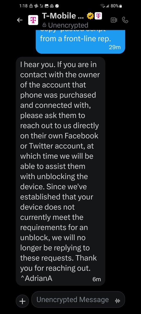 JohnnyRayC's tweet photo. @TMobileHelp @TMobileHelp AdrianA officially refused to honor my son’s Death Certificate, choosing to protect a fraudulent block over legal Estate rights. T-Mobile is knowingly severing a medical Lifeline. I’m filing this final refusal with the FCC and Ohio AG. #Bereavement #ConsumerRights https://t.co/v6dVmOmUH3