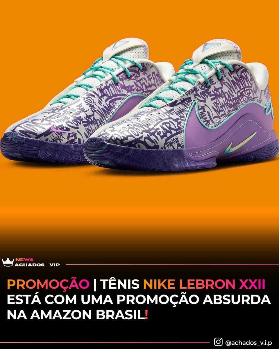 achados_vip's tweet image. Promoção | Tênis NIKE Lebron Xxii está com uma promoção absurda na amazon brasil! 

NIKE Lebron Xxii:
amzn.to/41vhObG 

Mais vendidos Achados Vip 
Link: linktr.ee/achadosvipk7

#Nike #LebronJames #NBA