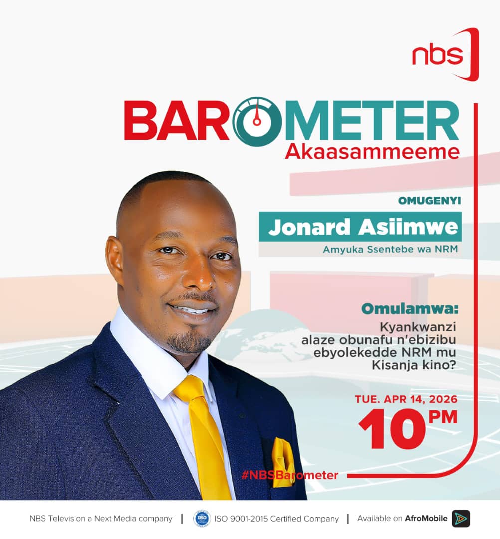 nrmwesternug's tweet image. The discussion that will shape tomorrow takes center stage tonight.

Join Hon. Eng. Jonard Asiimwe Akiiki on @nbstv Barometer as he talks on topics related to the NRM party's future and the concluded Kyankwanzi leadership retreat.

#NBSBarometer #LeadershipMatters
@ykyabalongo