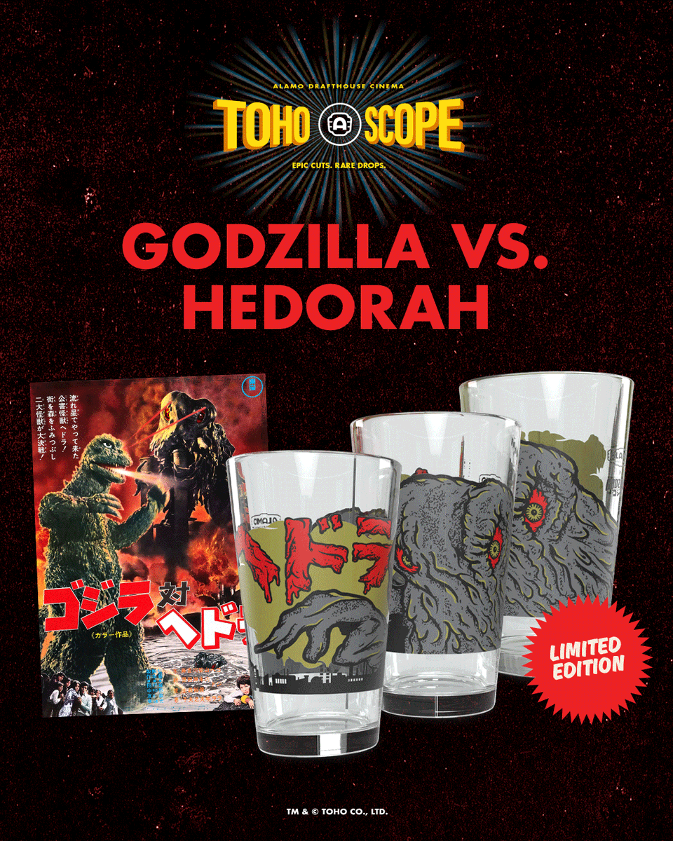TohoScope returns! Our monthly screening series with Toho Studios stomps into May with GODZILLA VS. HEDORAH. Equal parts eco-horror and psychedelic meltdown, it pits Godzilla against a smog-born nightmare that only gets stronger the filthier things get. 

Tickets are on sale now,