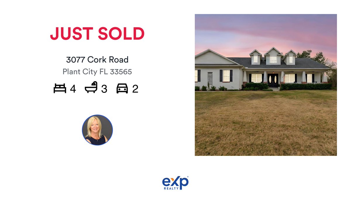 nancyjcross's tweet photo. 🛌 4 🛀 3 🚘 2
📍 3077 Cork Road, Plant City, FL, 33565

My latest sale on RateMyAgent.
Salesperson SL3030945
https://t.co/IUCHMniZgx

...
#ratemyagent #realestate https://t.co/ugT38XeJxm
