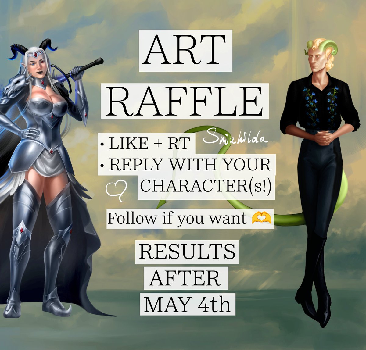 snizhilda's tweet photo. ✨ Art Raffle! ✨ fullbody &amp; headshot
I wanna make a creative commission page, and need some examples. So give me your OCs, yo-ho! 🏴‍☠️
💫 I need both human/oids and furries/scalies, so feel free to drop your character!
💫 I’ll pick 2-4 winners manually!
#artraffle #artmoots https://t.co/VSd8WfSOU4