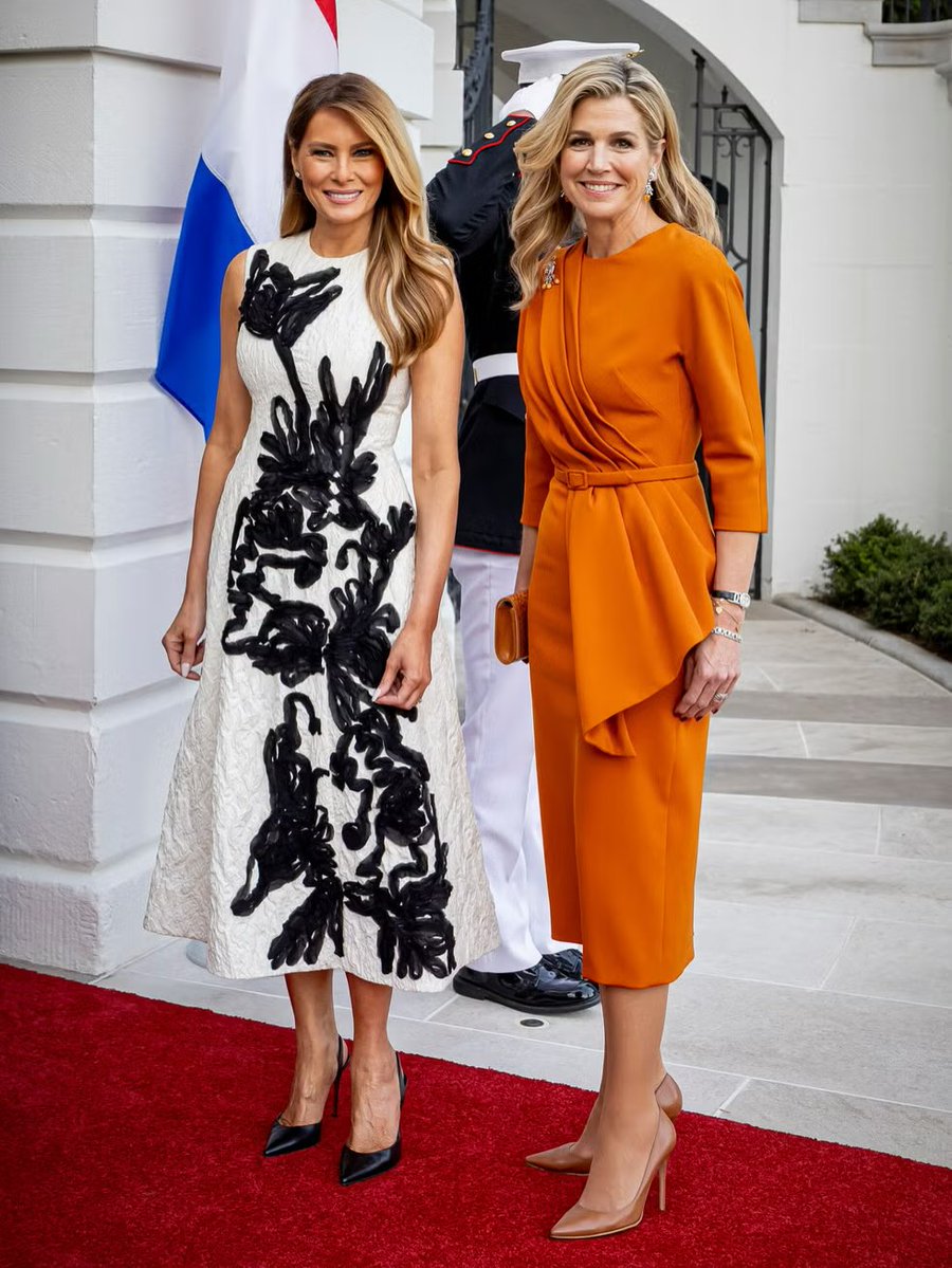 Mais imagens da recepção na Casa Branca do Rei Willem e Rainha Maxima.
