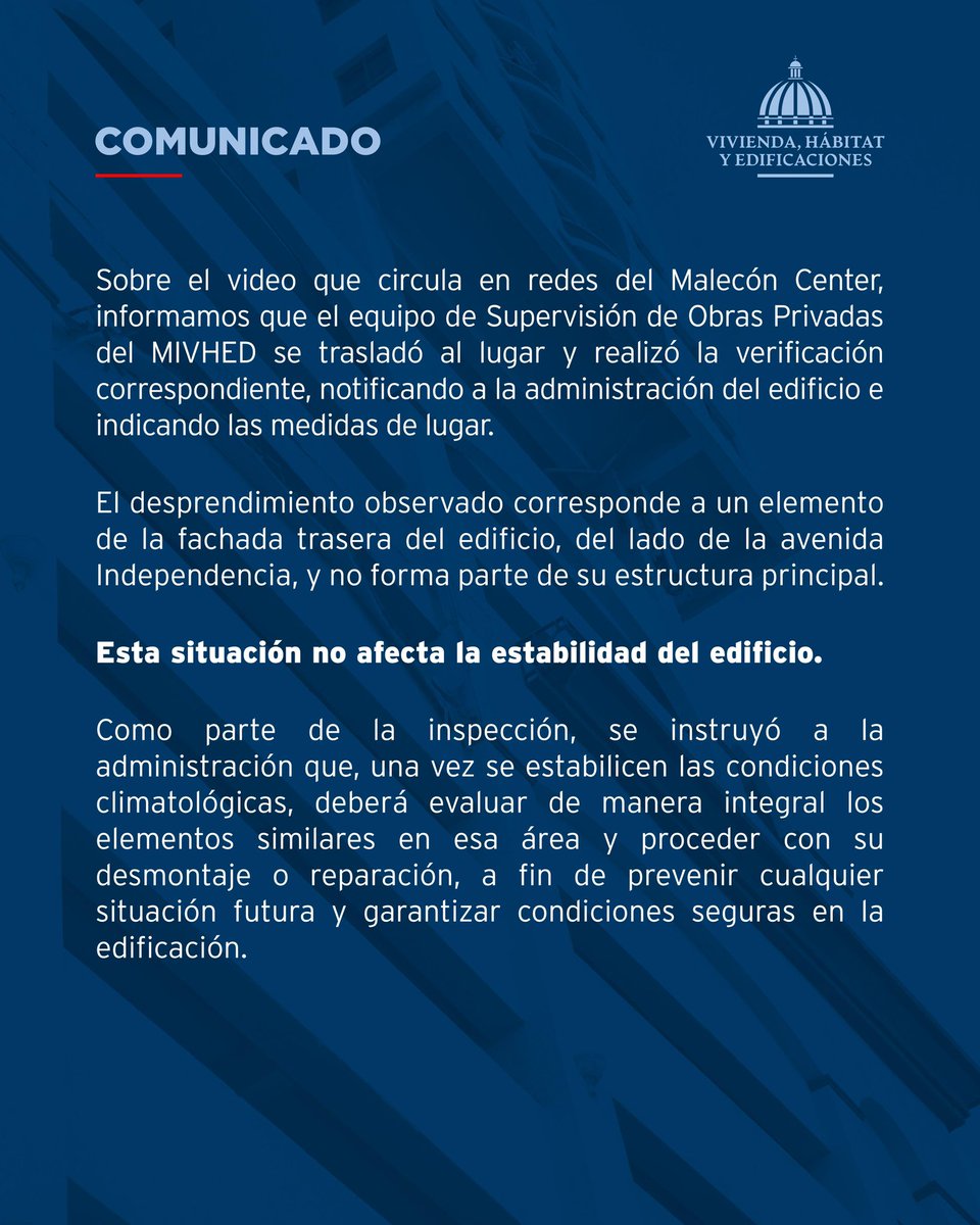Ministerio de Vivienda, Hábitat y Edificaciones tweet media