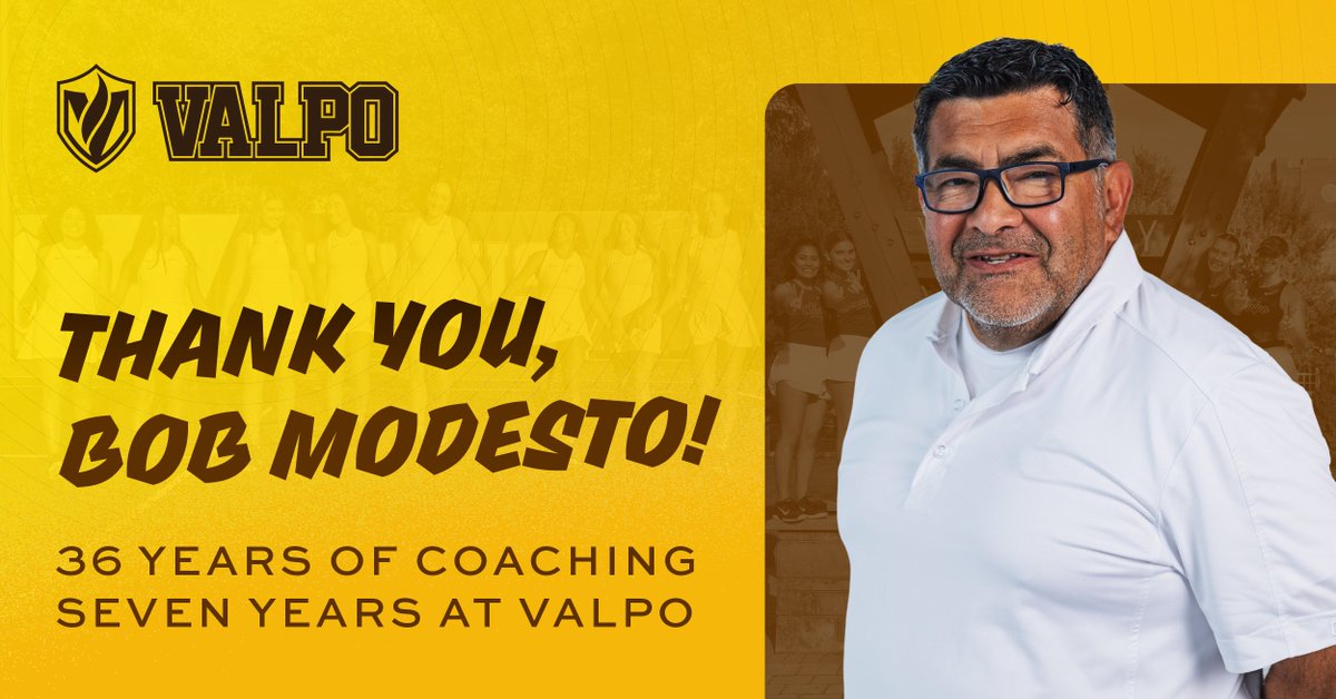 valpoathletics's tweet photo. ICYMI, @ValpoWT head coach Bob Modesto is retiring at season's end. 

Join us this Saturday at the Beacon &amp; Bell Café for a reception celebrating Bob following the team's match vs. Drake. 

Register / Share Your Message for Bob: https://t.co/aKFT4SFd8K https://t.co/8hhFY9LuLm