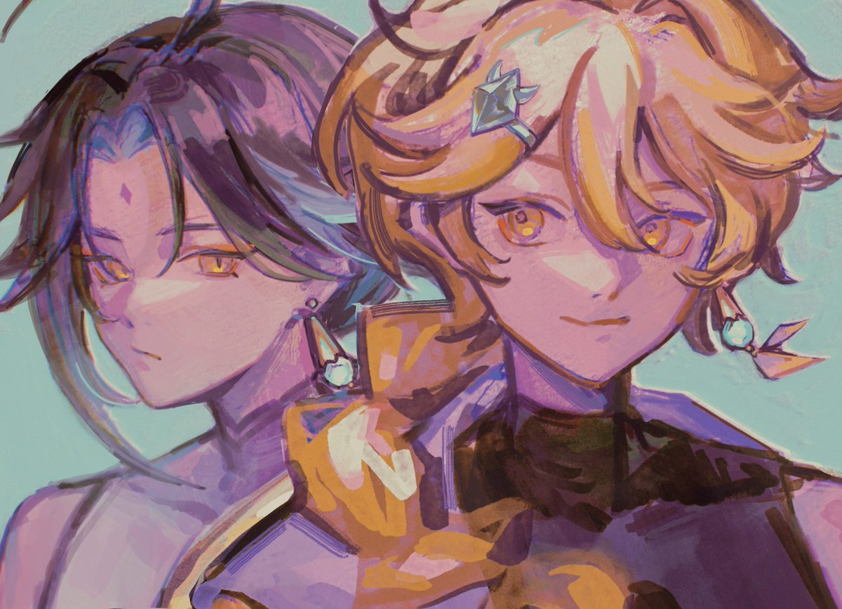 Hi, today I offer random colored sketch. It’s kind of an old random sketch I found in one of my sketchbooks.

#aether  #xiao #原神 #genshinimpact #イラスト