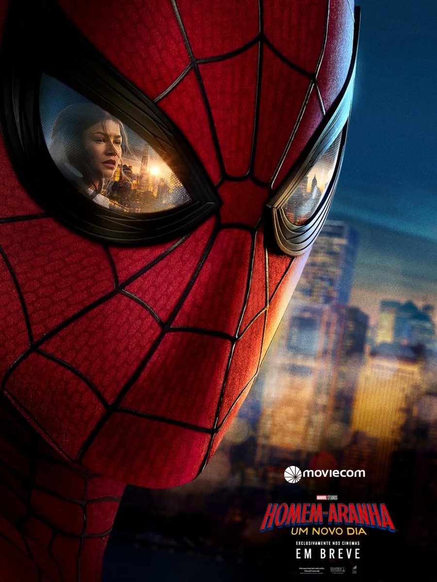 Confira o novo cartaz oficial de #HomemAranhaUmNovoDia, em 30 de julho na Moviecom. ❤️