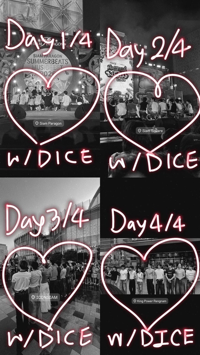 ความในใจของโจซัง💌 
ถึง: DICE (และ PRIZE ที่สู้ไปด้วยกัน)

4 วันที่ผ่านมาเป็นปรากฏการณ์ในชีวิตติ่งของเรามาก ขอบันทึกไว้อ่าน จะได้ใช้ X-Premium ให้คุ้มๆ 

ตั้งแต่ตาม #DICE_SONRAY มา (นับยันสมัยตาม 789 ด้วยก็ได้) ไม่เคยตามงาน DICE 4 วันติดกันขนาดนี้มาก่อน 
-Paragon (11)
-Siam