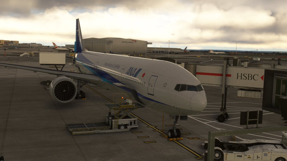 300erlove68384's tweet image. VAT国際デビューを見据えて、実際に訪れた事のあるヒースロー空港のシーナリー買いました🇬🇧
雰囲気あがり、あとはもっと交信の予習してフライトしていけたらと思います✈️
（実際の写真も添えて）
#VATSIM 
#MSFS2020