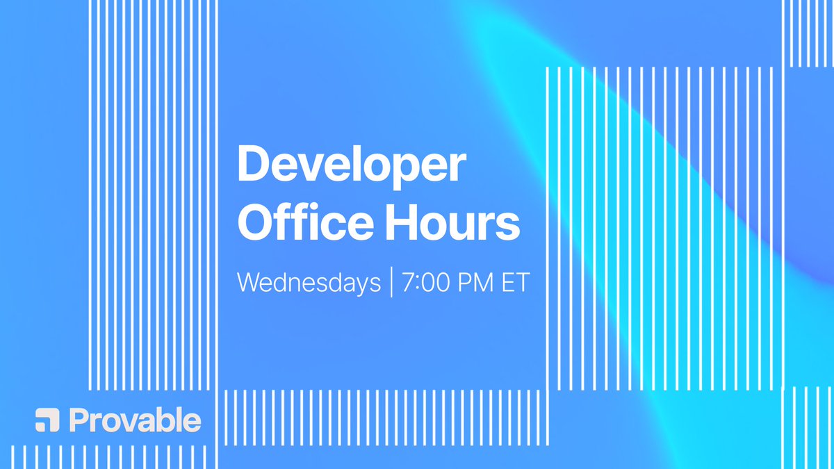 ProvableHQ's tweet image. Stuck on something? Sketching out a new program? Just want to talk Leo?

Developer Office Hours are tomorrow at 7:00 PM ET (4:00 PM PT) in the @AleoHQ Discord with @alexander_kim11.

See you there!

discord.gg/aleo