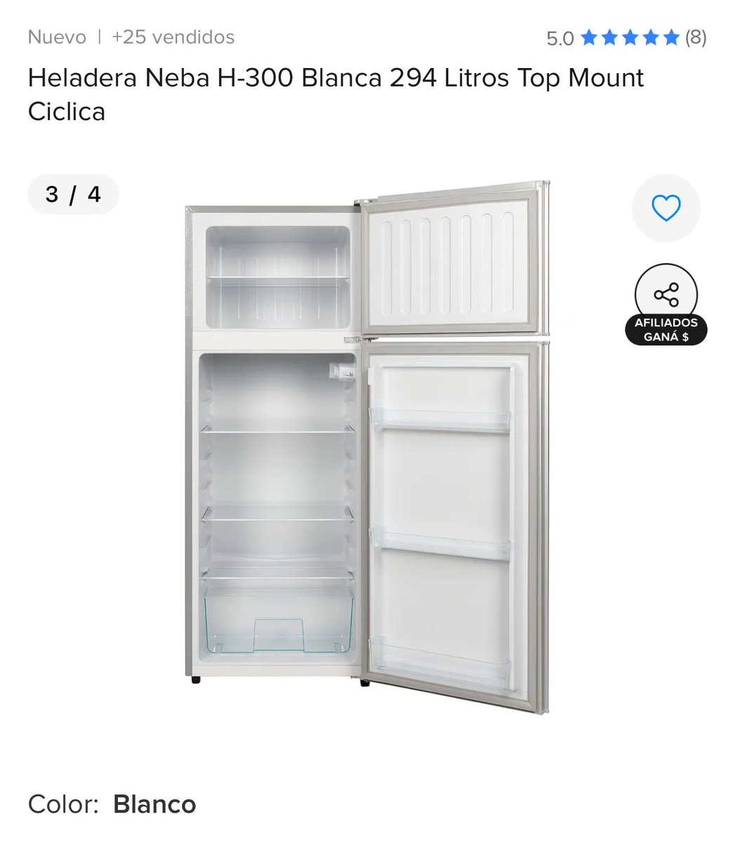 Maxi_Potel_'s tweet photo. Ahorrando a full!!! 

Mira esta tremenda oferta!!! 

❄️ Heladera Neba H-300 Blanca 294 Litros Top Mount Ciclica

Te dejo el link 

🔍 Pegá este texto en el buscador de Mercado Libre: KQ4HV1-PCP1

🔗 O ingresá al link:
https://t.co/kQ1ECAeTsm

Mirá lo facha con los imanes 🤩 https://t.co/qWKbbePbJp