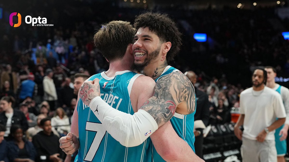 OptaSTATS's tweet photo. The @hornets have a +4.8 average point differential this season after posting a -9.1 last season.

This increase of +13.9 is the largest year-over-year increase by any team in NBA history. https://t.co/TNBMt4CY8H