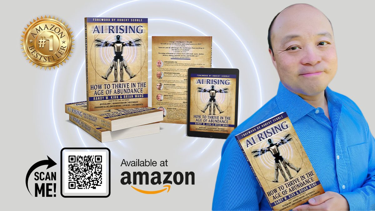 nextbigfuture's tweet image. BUY THE BOOK - AI Rising: How to Thrive in the Age of Abundance   a.co/d/131Y5aT 
#elonmusk #tesla #artificialintelligence